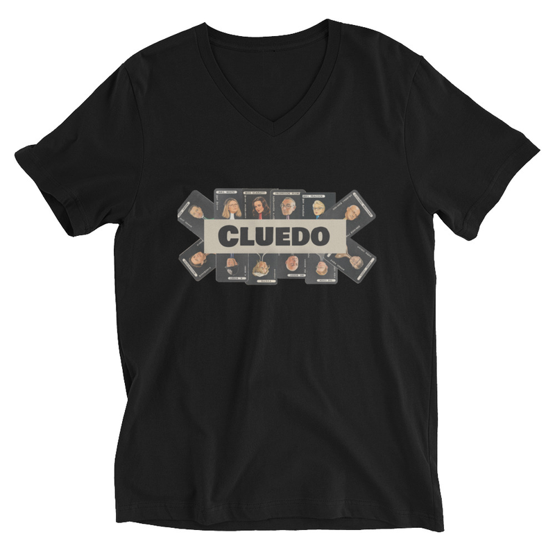 Unisex Short Sleeve V-Neck T-Shirt mockup