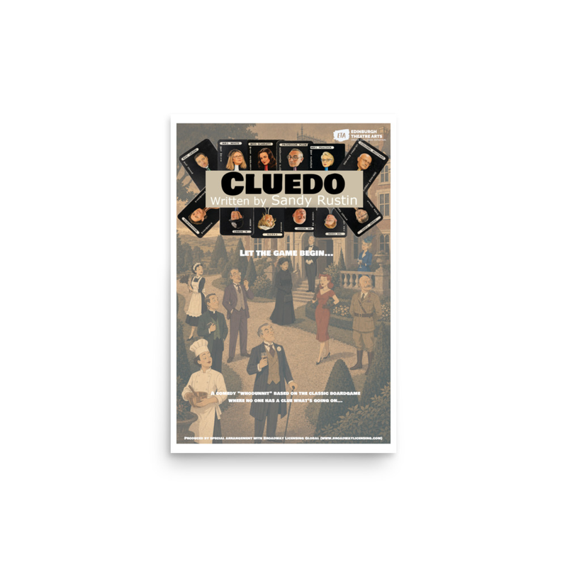 Cluedo Fringe 2026 Poster mockup